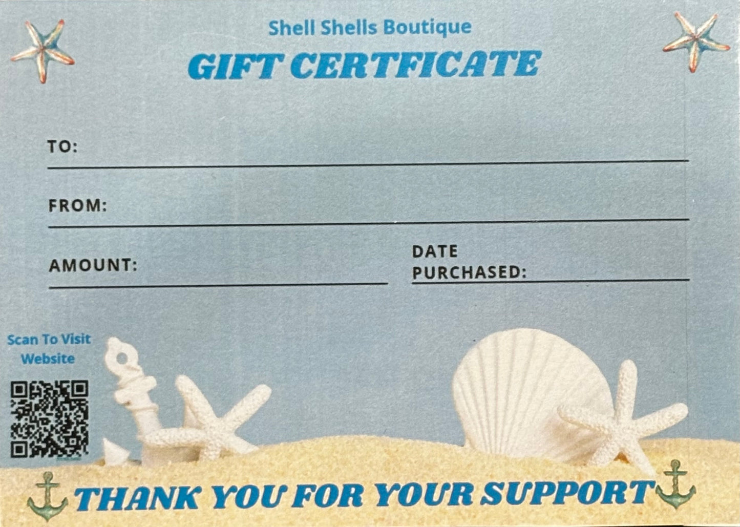 Gift Certificate